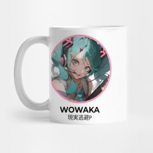 Hatsune miku wowaka ver Illustration with guitar Mug